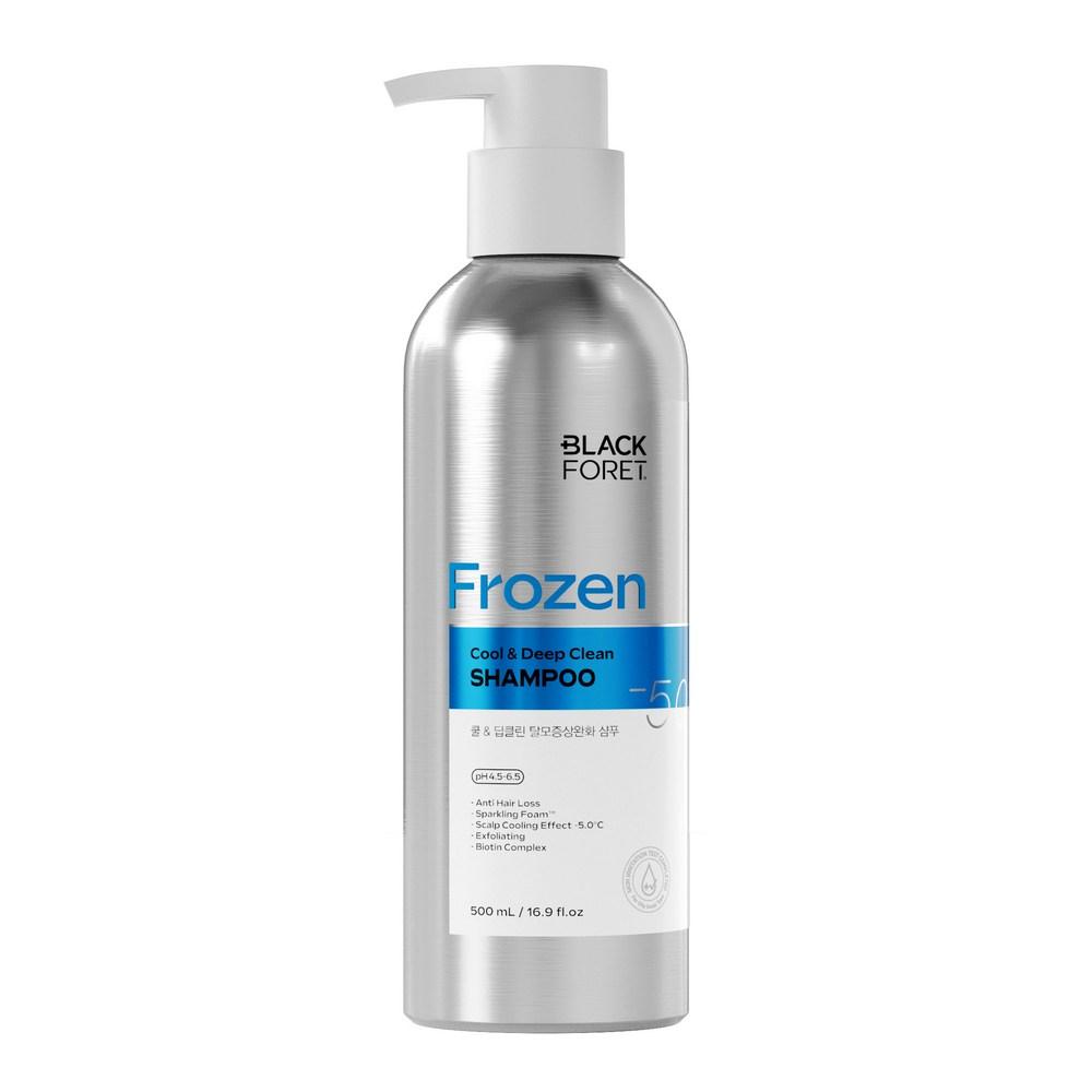 Black Foret Frozen Cool & Deep Clean Hair Loss Relief Shampoo 500ml 1 pcs
