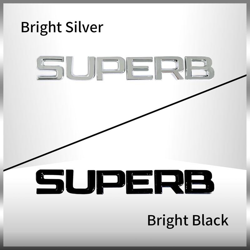 3D Metall Auto Heckklappen Emblem Chrom Plakette Aufkleber für SKODA OCTAVIA POIYUF SUPERB KAROQ FABIA RAPID 4x4 YETI Buchstaben Logo Dekor