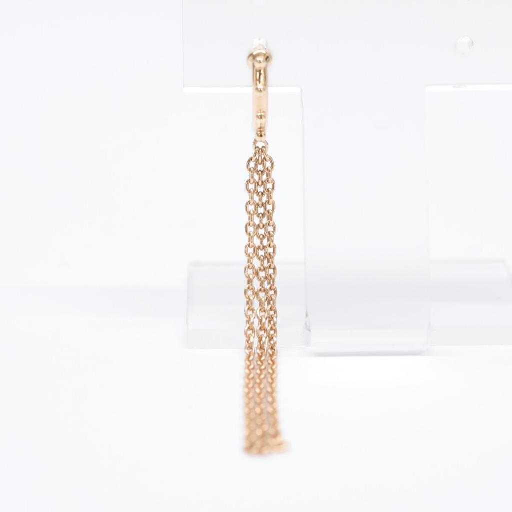 HIROTAKA [Excellent Condition] SA15KME K10 SEA ANEMONE Long Chain Huggie Hoop, Single Ear Earring Yellow GoldUsed