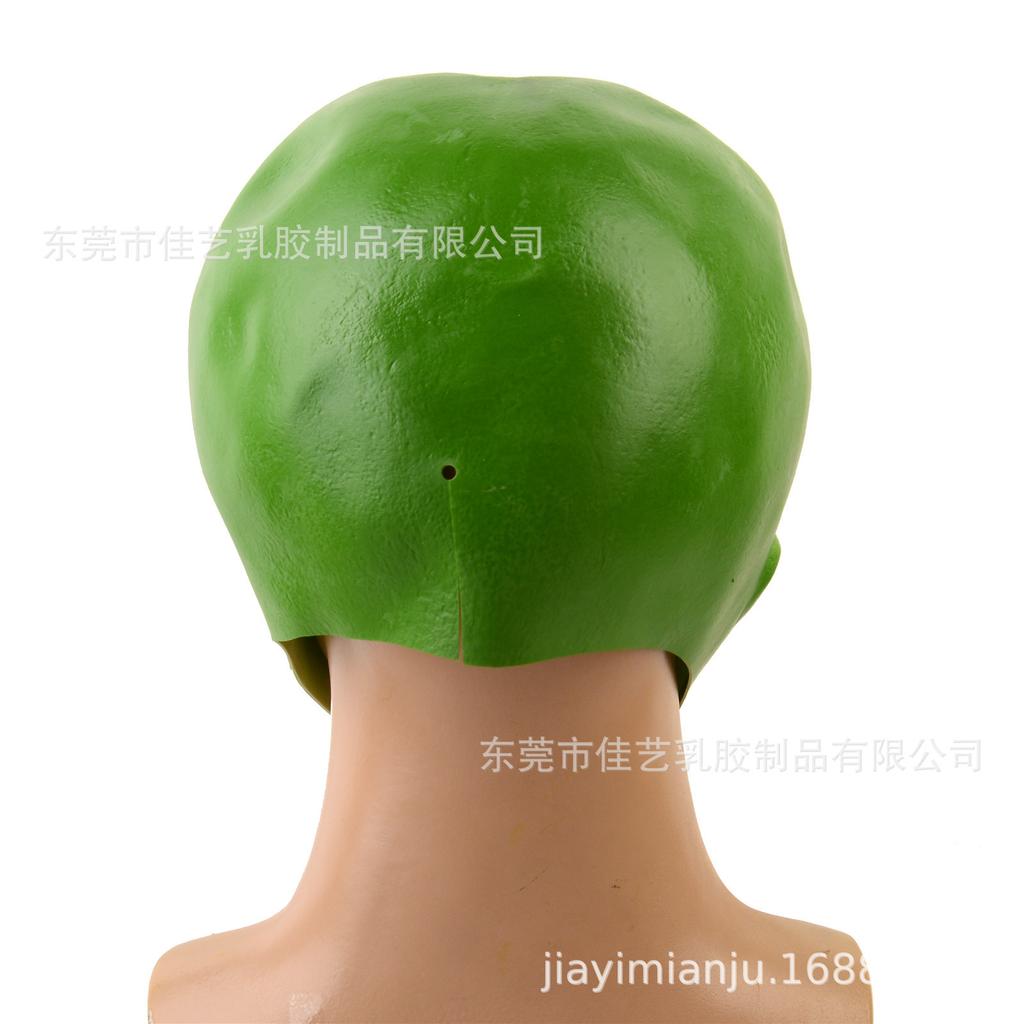 New green alien latex mask New Halloween Alien Costume UFO Horror mask headgear