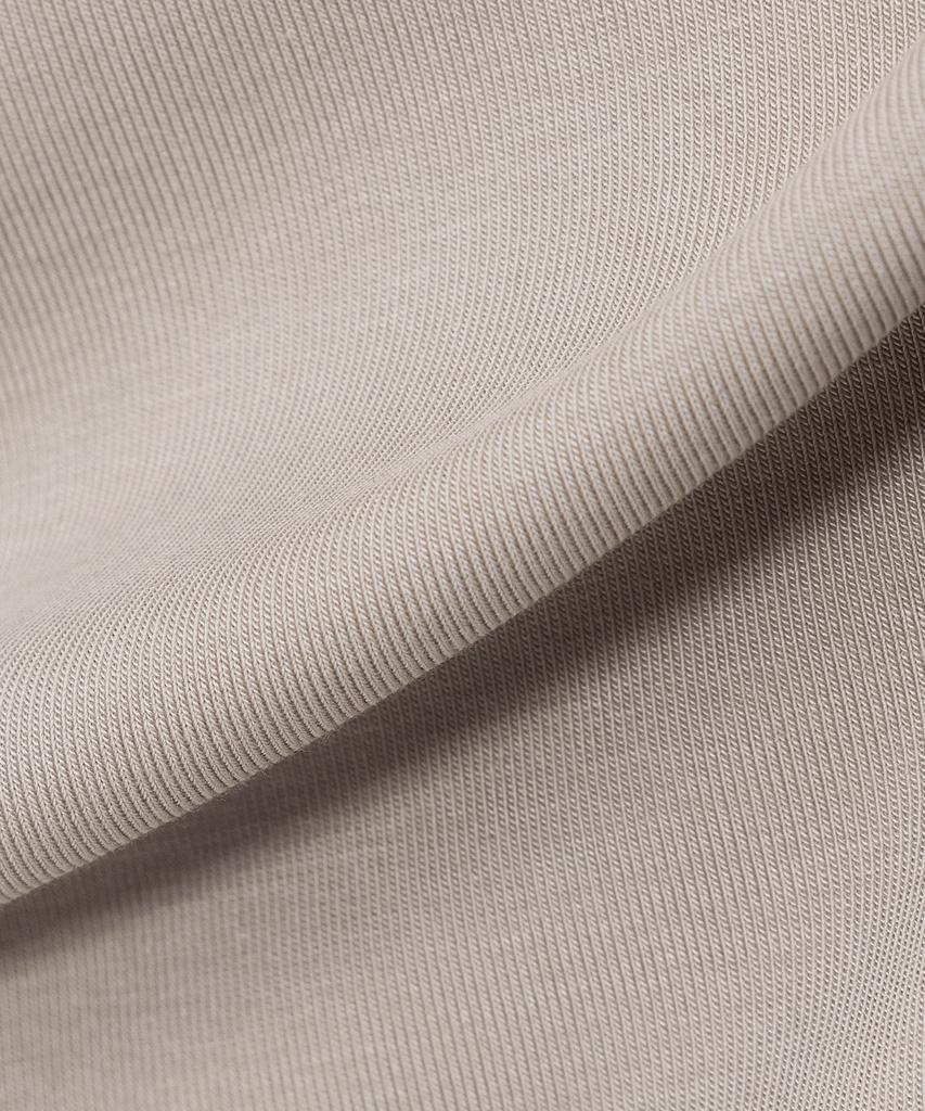 Basic House Women'S Regular Fit Crew Neck Long Sleeve Tee Dark Beige Lzts3215
