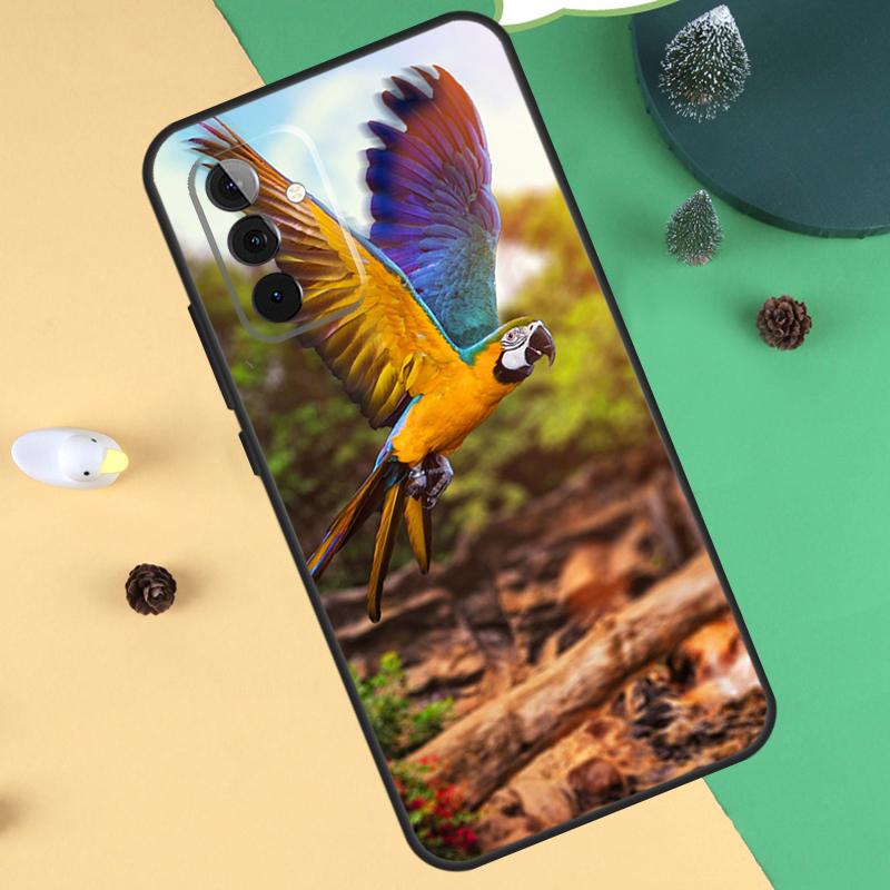 Animal Parrot Birds Case For Samsung Galaxy A33 A53 A13 A12 A32 A52 A14 A34 A54 A15 A25 A35 A55 A71 A51 Coque