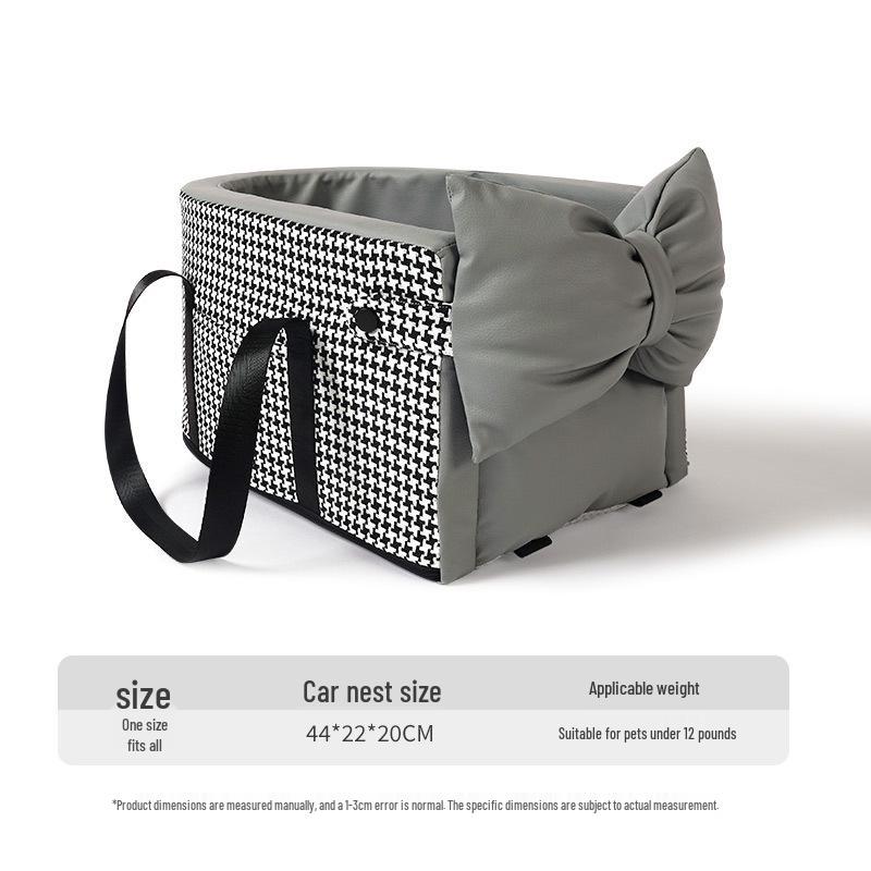 BLOBLO Pet Travel Console Nest for Dogs and Cats - Safe Universal Car Seat