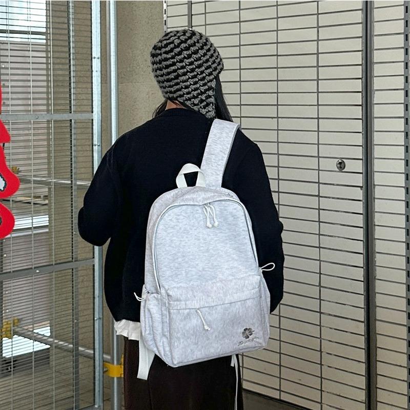 School Bag New Korean Version Lightweight Backpack Simple Versatile Junior High School Students Niche High Value Travel Backpack