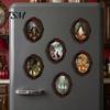 Spooky Witch Castle Wall Art Halloween Wooden Refrigerator Magnets, Vintage Gothic Oval Frame Fridge Magnets with Unique Kitchen Metal Surface