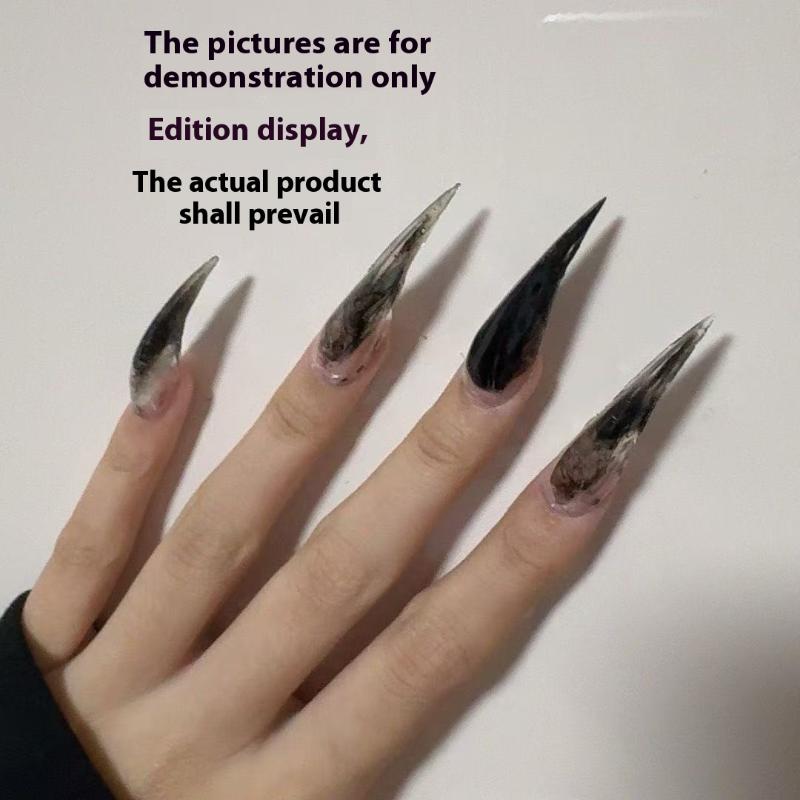 140Pcs/Box Short Curved Stiletto Nail Dual Form For Nail Extension Of 3D Cat'S Claw Sculptural Acrylic Nails Full Cover Molds