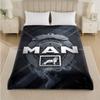 man truck Print Flannel Blanket Cozy Lightweight Plush Throw Blanket For Bed Sofa Household Use