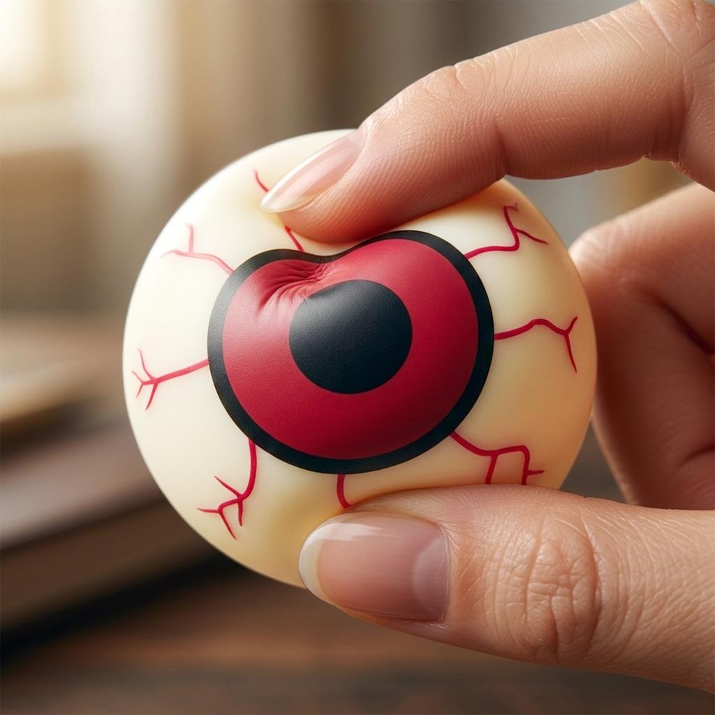 Random Color Halloween Horror Eyeball -Toy – Prank Eye Ball Stress-Relief Novelty Toy