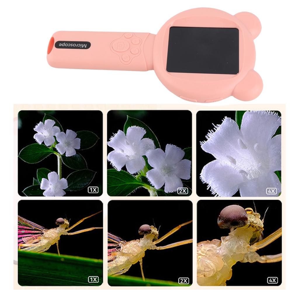 500X Handheld Magnifier 2.8 Inch HD Screen 2MP Portable Digital Magnifying Glass for Students Support 12 Languages