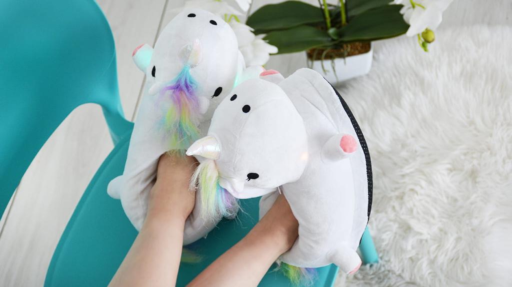 Unicorn slippers, women's slippers, gift for a girl, ONESIES