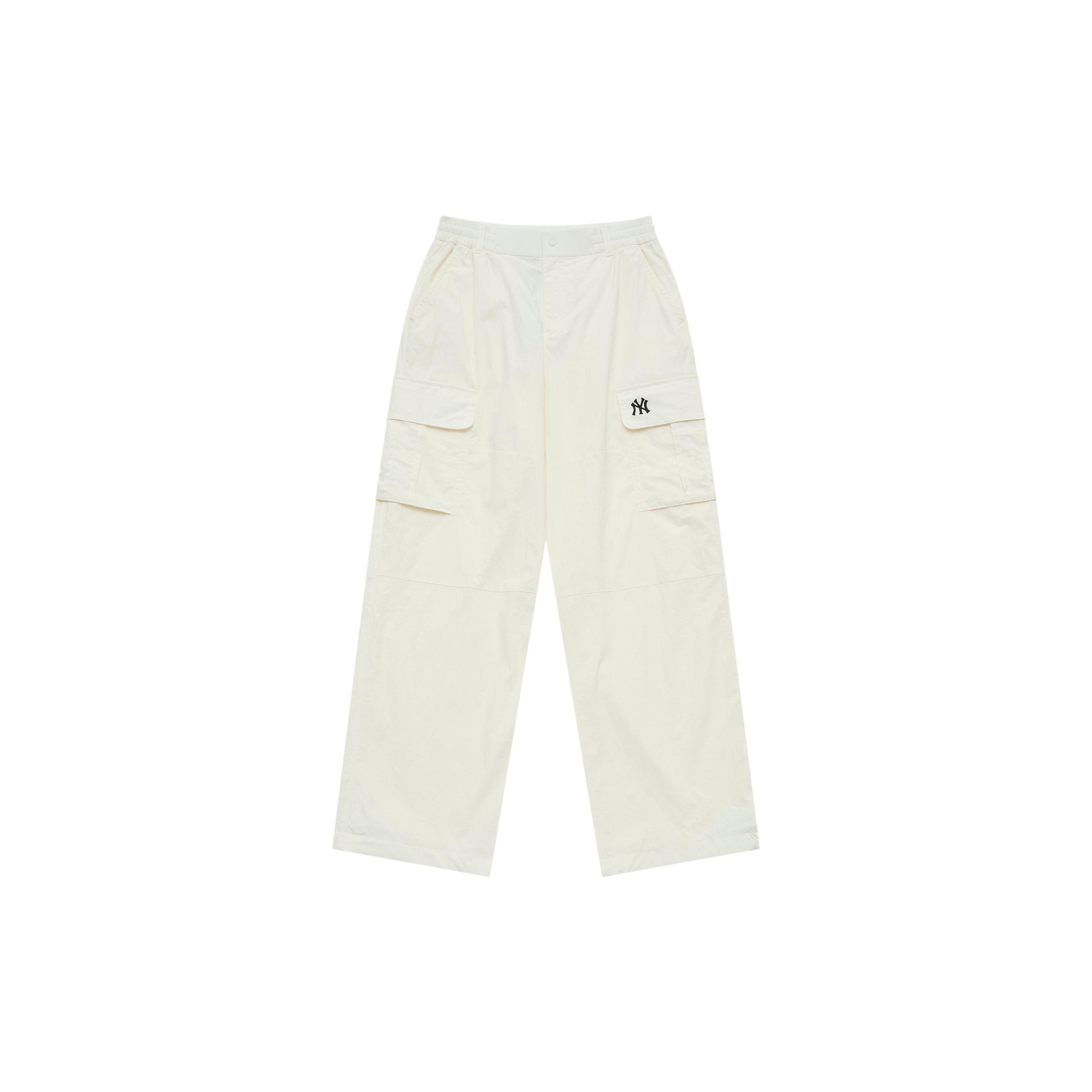 MLB New York Yankees Basic Collection SS25 Cargo Pants Unisex Ivory White 3AWPB0953-50IVS XL