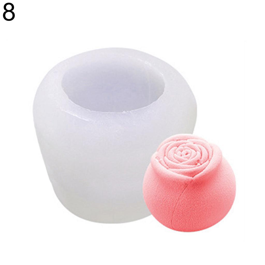 Molde de silicone rosa flor molde de silicone fudge bolo de chocolate ferramenta de fabricação de gelo