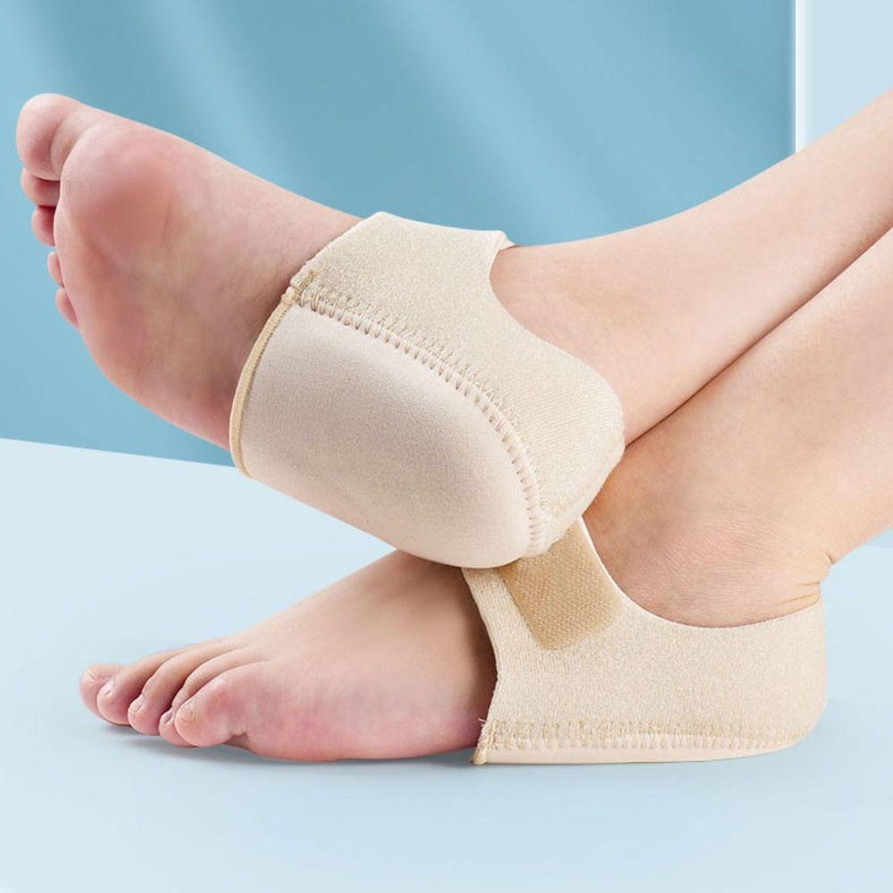 2 Paare Waschbare Fersen-Stoßdämpfer Silikongel Fußgewölbe-Polster Fersenschutzhülle Männlich/Weiblich