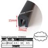 High-Temp Resistant Silicone U-Shaped Edge Seal Strip for Fiberglass Panel - Dustproof & Anti-Collision.