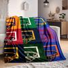 1pc Basketball Blanket, Lightweight Flannel Throw Blanket For Sofa, Bed, Travel, Camping, Living Room, Office, Couch, Chair, And Bed