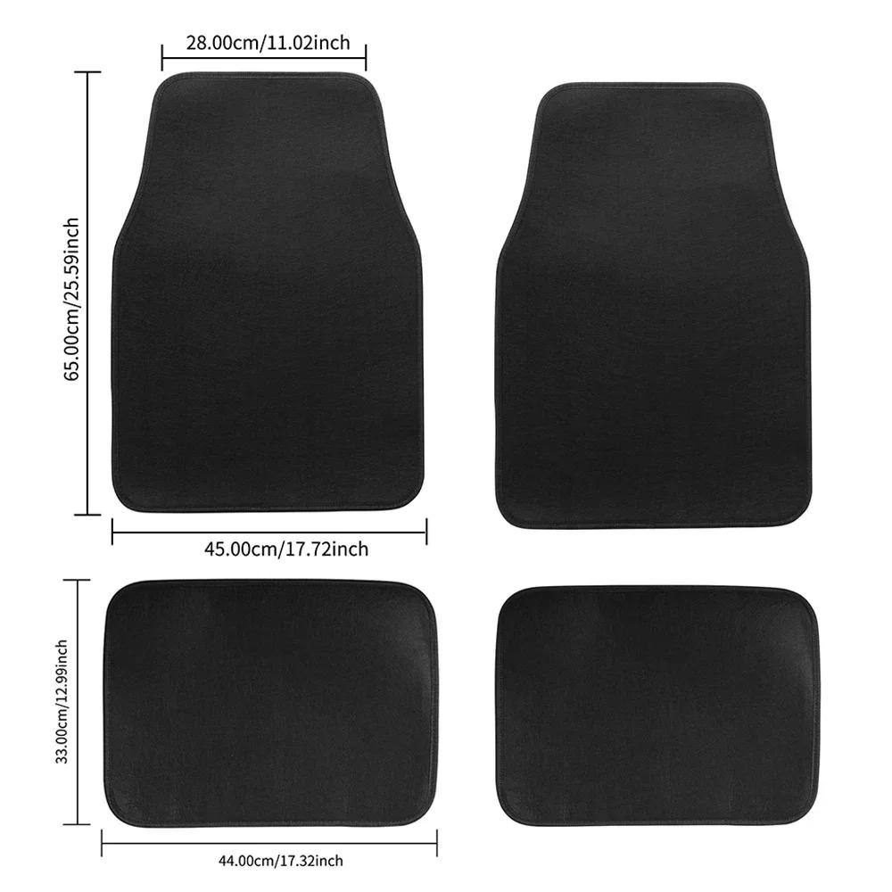 1/2/4pcs Universal Car Automotive Carpet Floor Mats For Auto SUV Sedans Vans Accessories Dirt and Wear-resistant