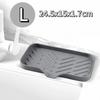 Silicone Self Draining Sink Tray Soap Sponge Holder Kitchen Organizer Bathroom Caddy for Dish Soap Dispenser Counter Storage