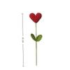 1pcs Red Heart Shaped Knitted Flower Knit Plant Valentine's Day Mothers Day Gift Crochet Flower Bouquet Home Decor Handmade