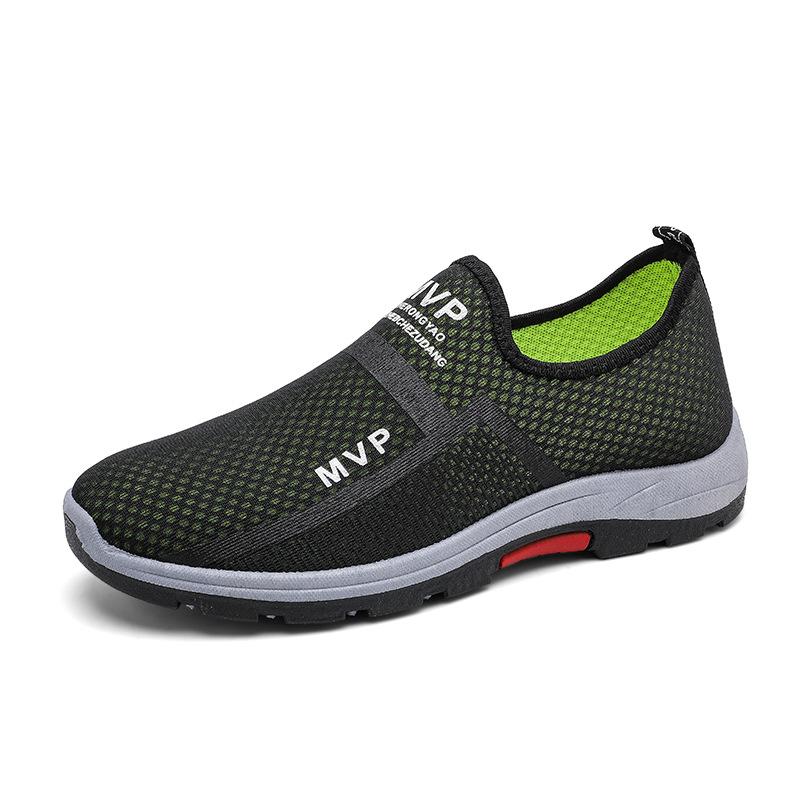 2024 New Men Sneakers Mesh Men Casual Shoes Summer Breathable Sports Shoes Outdoor Walking Shoes Breathable Slip-on Mens Loafers