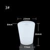 1PCS Home Brew Wine Stoppers Silicone Plug with 8mm Hole for Airlock Valve Bubbler Fermentation Exhaust Valve Silicone Rubber Plug