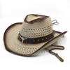 Best-selling Western Denim Straw Hats, Ethnic Style Tibetan-style Sunshade Top Hats, Vintage Sun Protection Hats for Men and Women