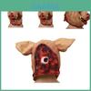 Funny Wild Boar Head Mask For Halloween Party Unique Latex Animal Costume Accessory