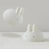 moin moin Electric Rabbit Lamp, Silicone, White, Warm White, Warm White, Orange, LED Light, Adjustable Brightness, Sleep Timer, Bedside Night Lamp, To