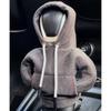 NEW Creativity Sweatshirt Gear Shift Cover Anti-slip Knob Cover Universal Gearshift Decor For Manual Automatic Car Decoration