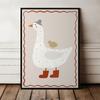 Poster for a Child Goose In Boots