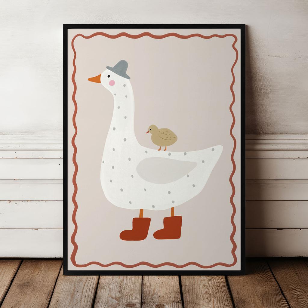 Poster for a Child Goose In Boots