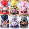 Four-legged Button Dog and Cat Clothing, Pet Supplies, Autumn and Winter Fleece Hoodie