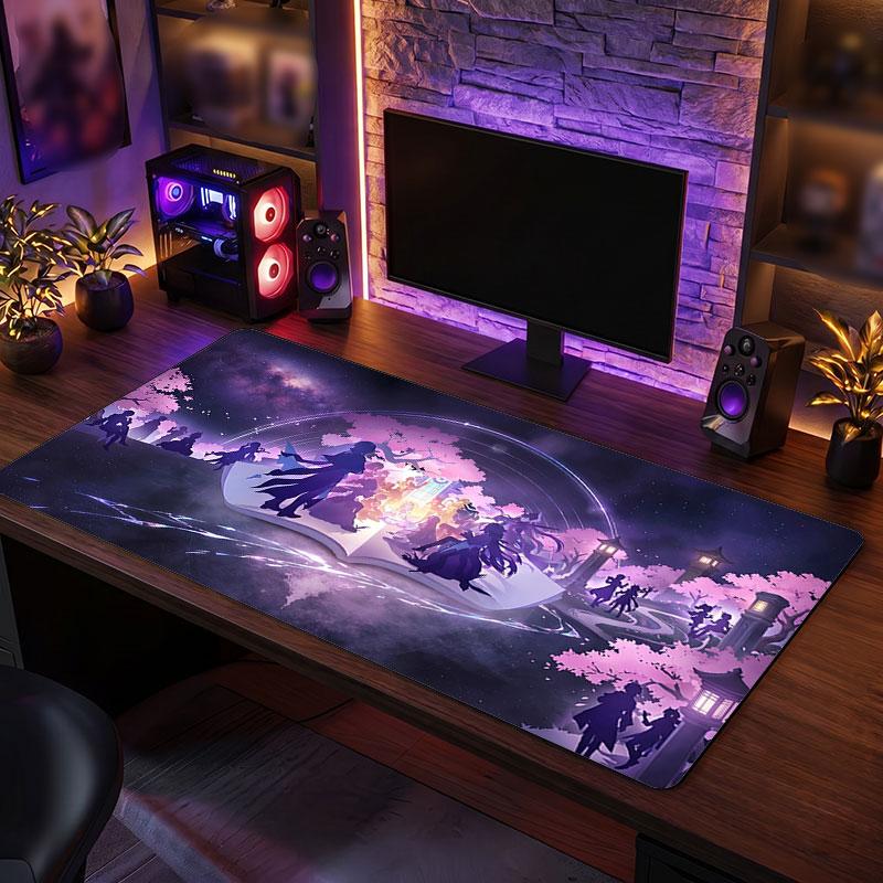 Big Mouse PadHonkai Star Rail Extended Soft Desk Mat Gaming Office Computer Table Decor Mat