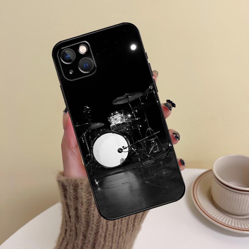 Musikinstrument Trommel Handyhülle Für iPhone 17 Pro Max 14 13 12 11 15 16 Pro Max mini Plus 16e 17 Air Cover Funda