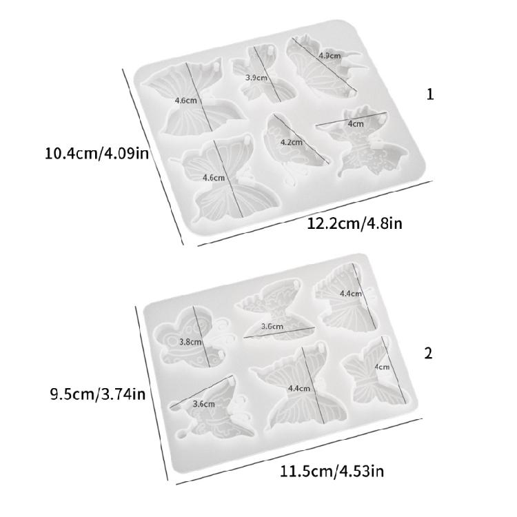 Fjärilsformad Smyckescharmform Handgjorda Tillbehör Silikonstruktur