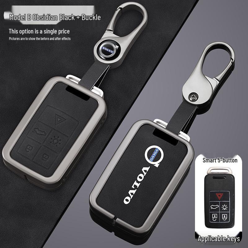 Volvo XC60/S60/V90/V60/S40/S80 Key Cover - Zinc Alloy Shell