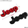For JEEP Grand Cherokee Compass Wrangler Renegade JK JL Patriot Badge  Auto Stickers Accessories ABS Car Front Grille Emblem