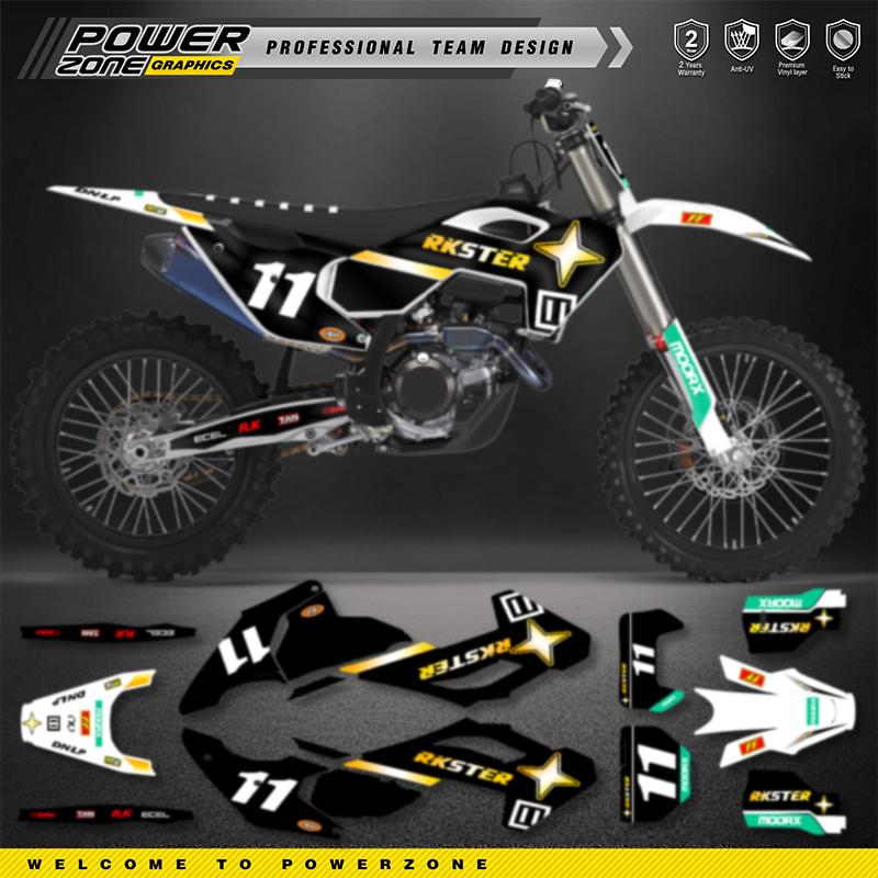 Naklejki PowerZone Dla Husqvarna TC FC 2025 2024 2023 TE FE2026 2025 2024 125-450CC Niestandardowy Zestaw Naklejek Graficznych Zespołu 08