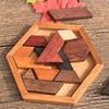 Dřevěné puzzle hračky skládačka deska geometrický tvar dětská vzdělávací hračka