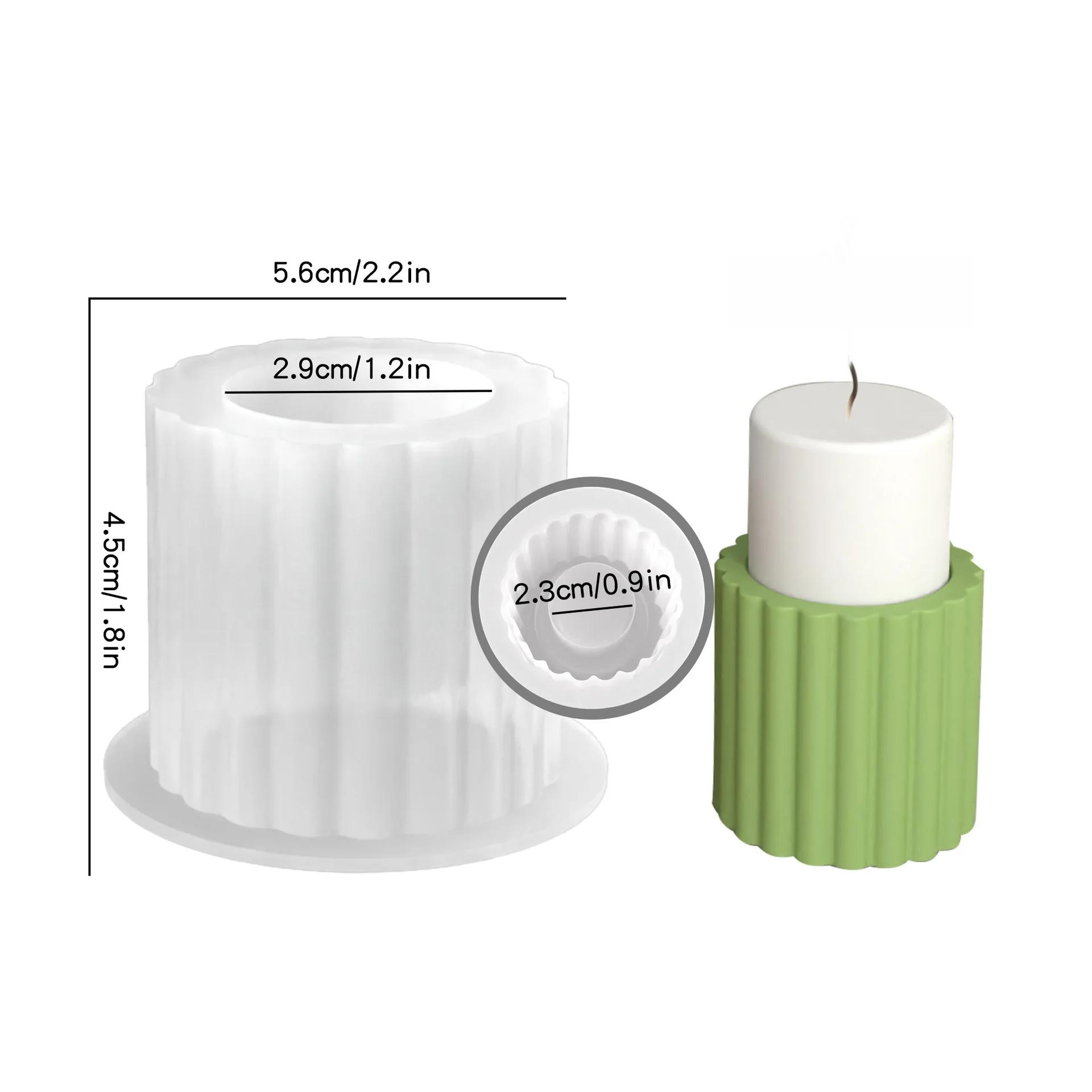 

Цилиндрическая гипсовая форма для подсвечника Форма для ароматерапии из гипса и силикона Форма для бетона