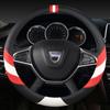 DERMAY Car Steering Wheel Cover for Dacia Sandero Stepway Logan Dokker Duster Jogger Spring Lodgy Bigster Auto Accessories