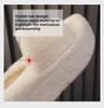8CM Thick-Sole Fur Slippers for Women's Outdoor Wear—2024 New Autumn/Winter Warm Cotton Slippers
