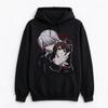 Bluza z kapturem Unisex Harajuku Streetwear z nadrukiem postaci Anime Vampire Knight Zero i Yuki, Oversize'owa bluza z kapturem, Miękki materiał