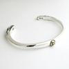 Carmelo: Men's Native American Eagle Bangle Bracelet in Silver (925)