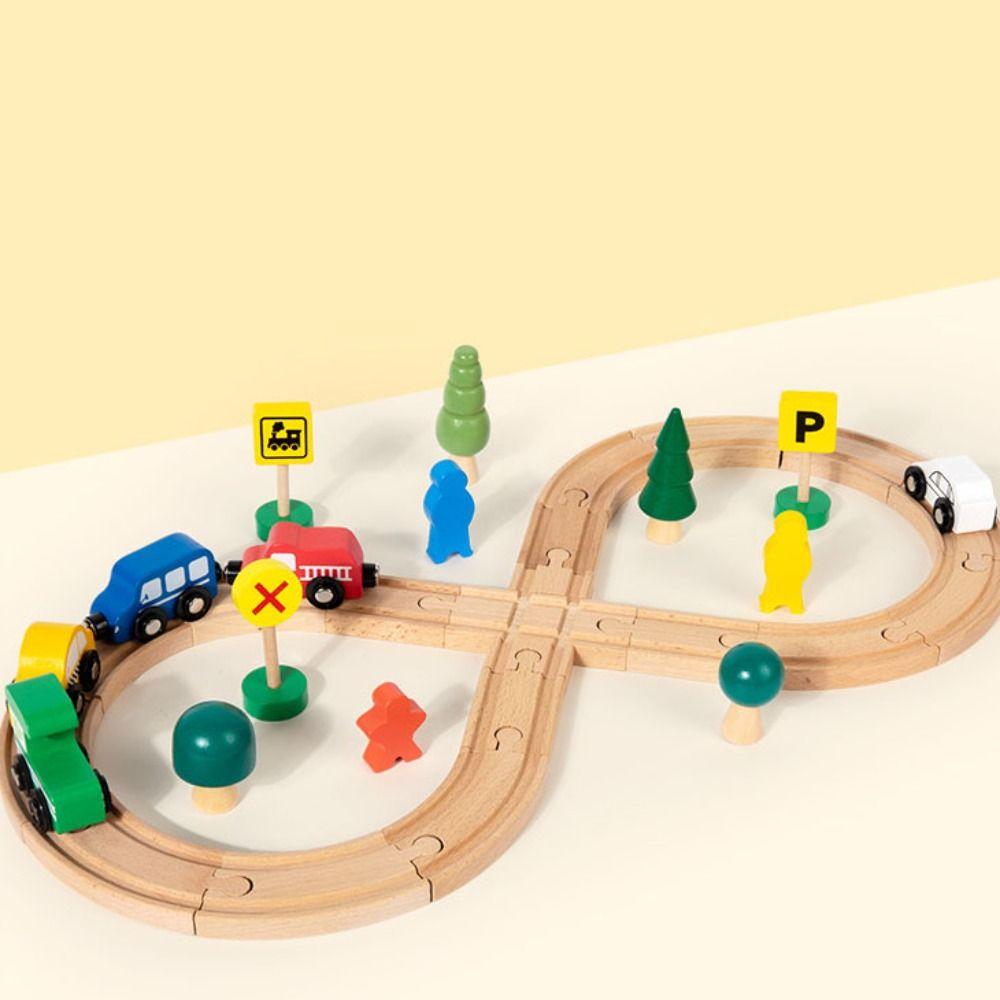 8-shaped Thinking Training Track Train Toy DIY Assembly Track Accessories Toy Kindergarten