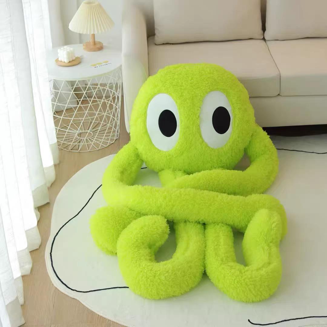 200cm Riesen Oktopus mit langen Beinen Plüschkissen Kreatives Stofftier Oktopus Zimmerdeko Puppe Groß Lustige Geburtstagsgeschenke Für Freundin 100cm