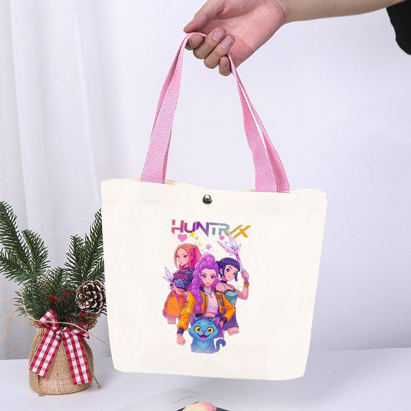 Animation Cartoon Printing Fashion High Value Lightweight Casual Shoulder Bag Going Out Portable Canvas Bag