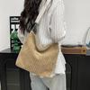 Women's Corduroy Shoulder Bags Large Capacity Solid Color Handbags Daily Commuting Crossbody Bags CLE