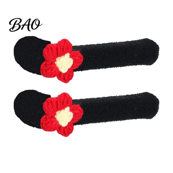Bedroom Door Lever Sleeve 2/4Pcs Flower Handle Cover, Anti-collision Knob Protector, Anti-Static Decorative Cover Anti-Freeze for Home Office Set
