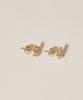 Novice Tokyo Cross Cz Pierce / Gold