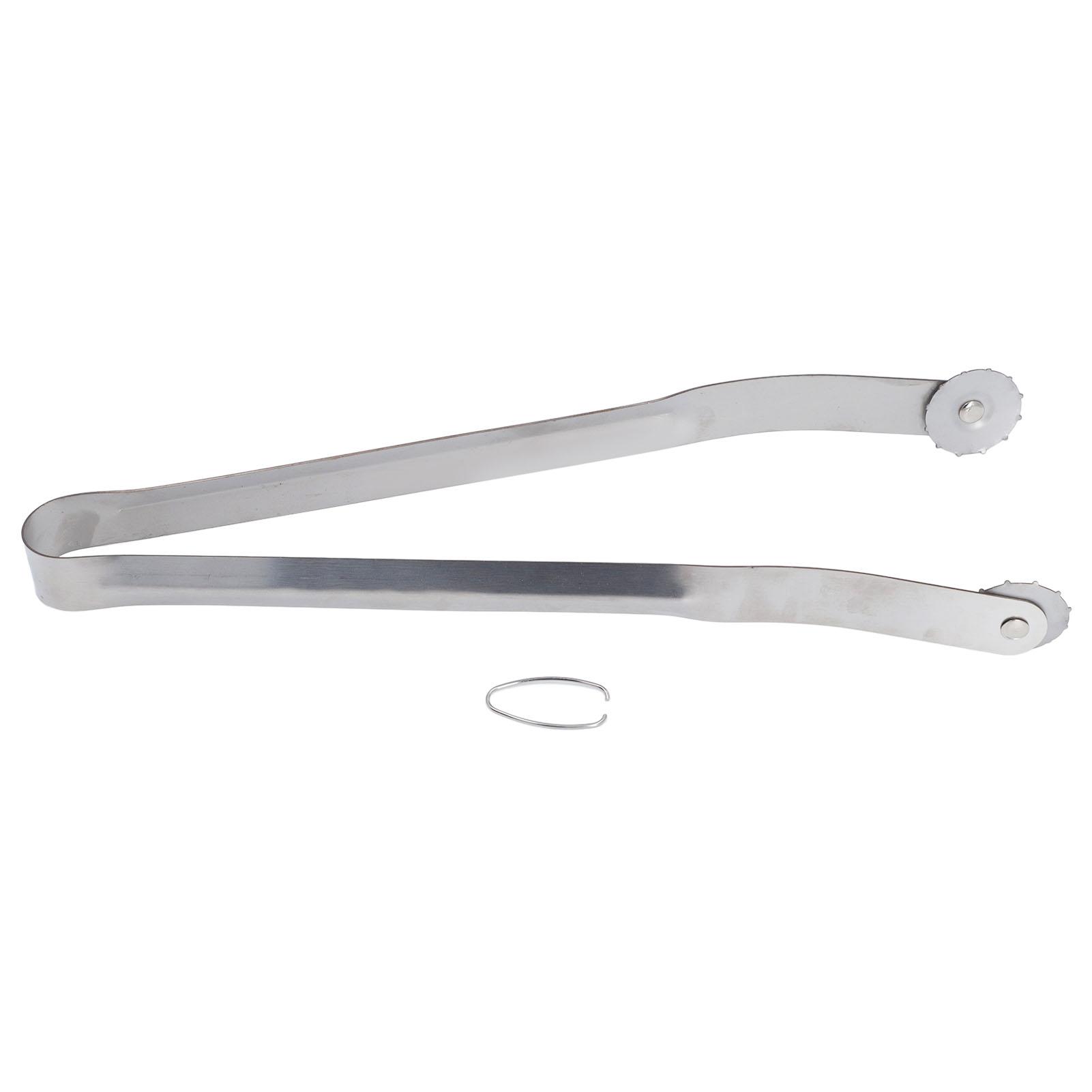 

Щипцы для переворачивания колбасок для барбекю, 15 дюймов, длинная ручка, из нержавеющей стали, для гриля на открытом воздухе